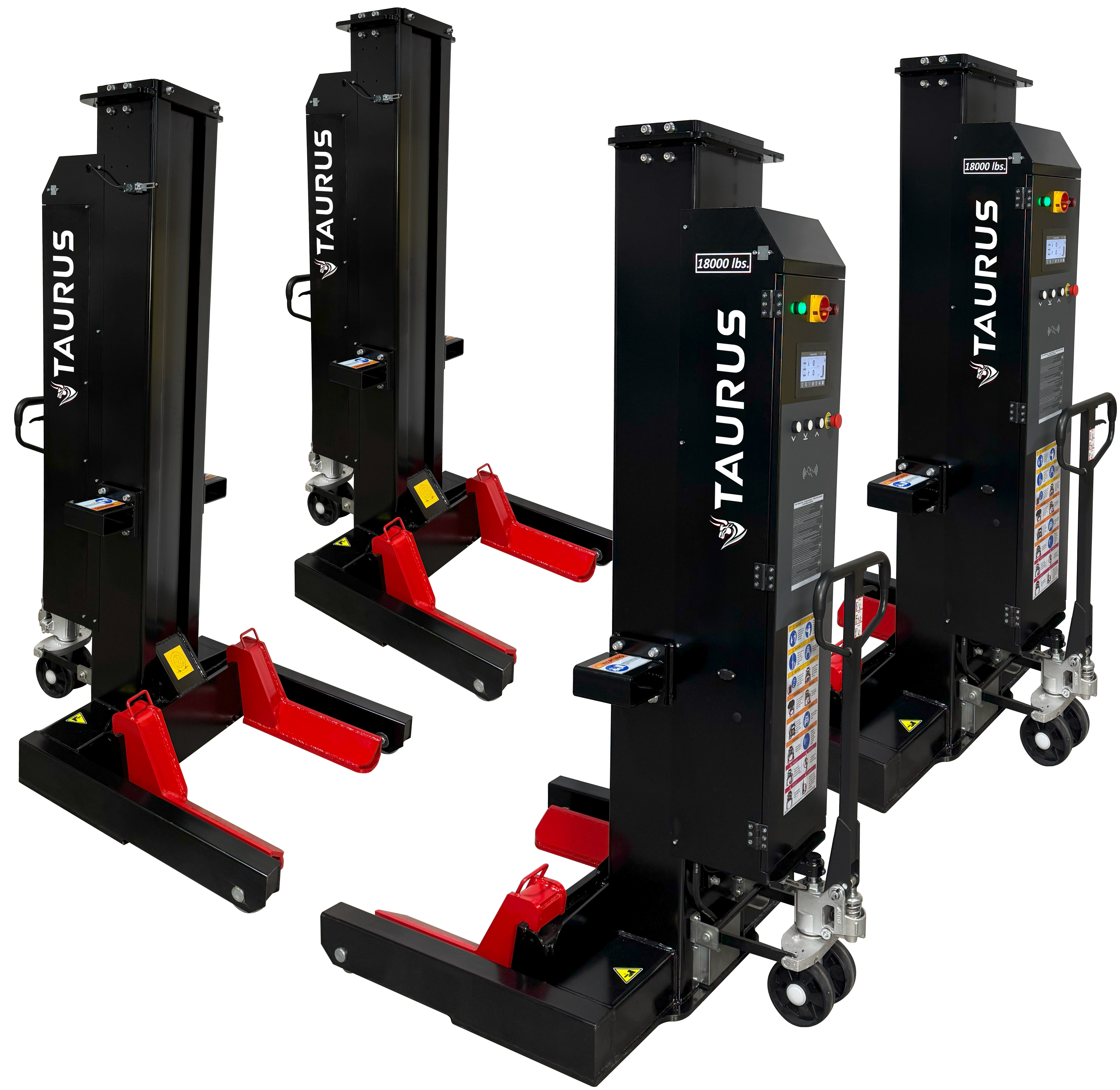 Taurus CL18 : 18,000 Lb Mobile Column Lifts (set of 4)